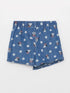 LC Waikiki Elastic Waist Minnie Mouse Printed Girl Jean Short Skirt